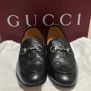 Gucci Horsebit GG debossed leather loafers for Men P00939637.jpg main image 3